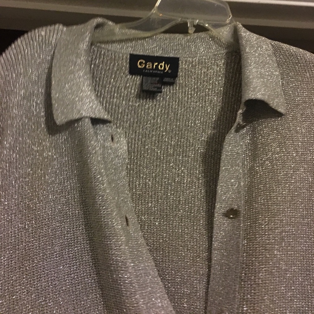 Grandy Sliver button down sweater